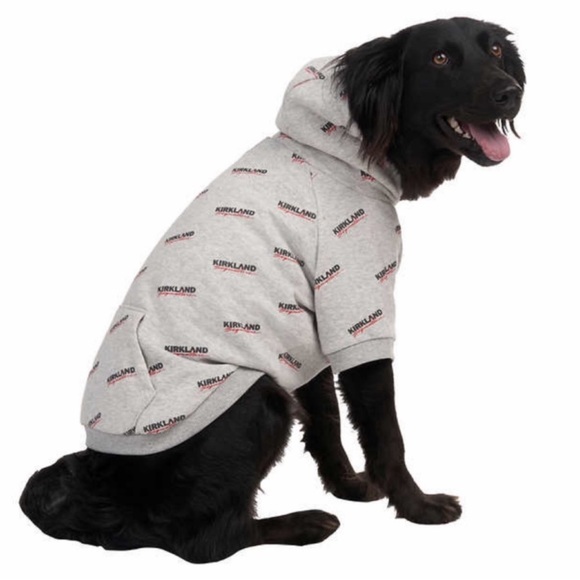 Kirkland Signature Other - NWT Kirkland Signature Logo Pet Hoodie for Dog / Cat GRAY LARGE